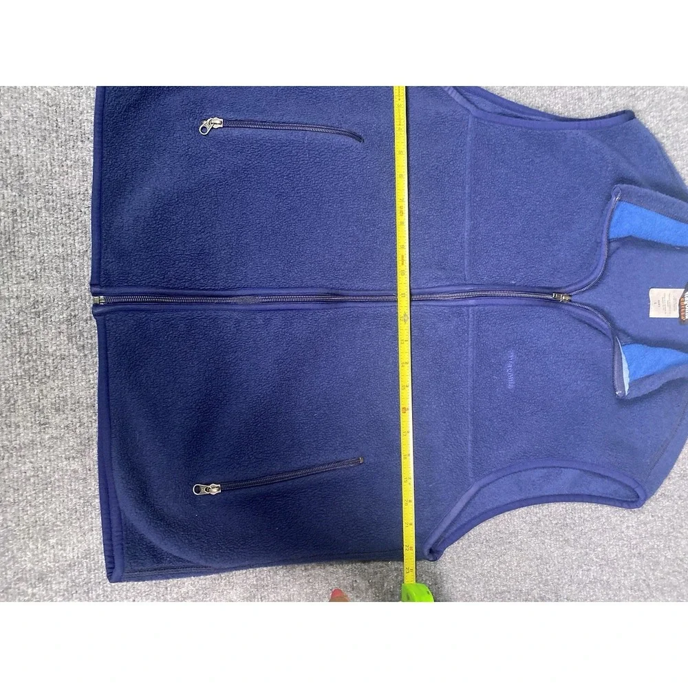 Patagonia Synchilla Fleece Vest Pockets‎ Full Zip Outdoor Men's Size L Blue